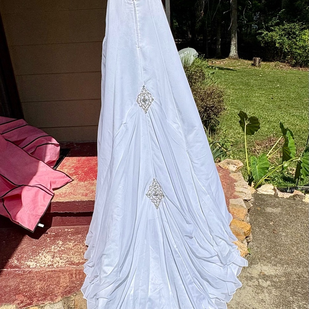 Mon Cheri Ivory Bridal Gown with Embellishments - Picture 10 of 10